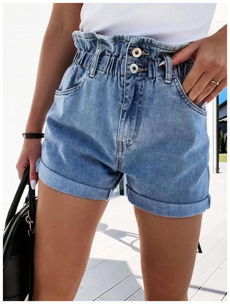 Bellevoga Casual Denim Shorts