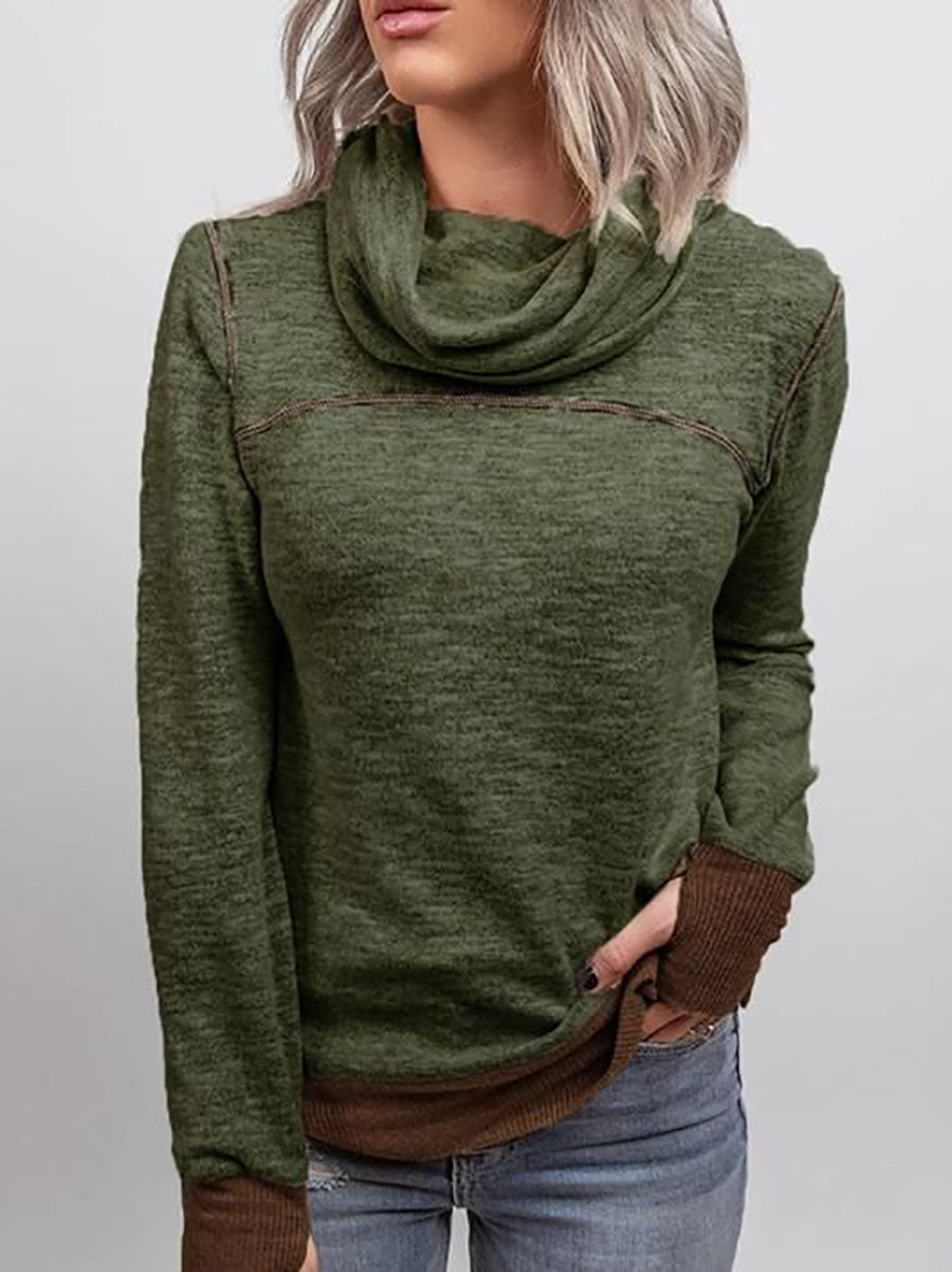 Bellevoga Piled Collar Sweatshirt