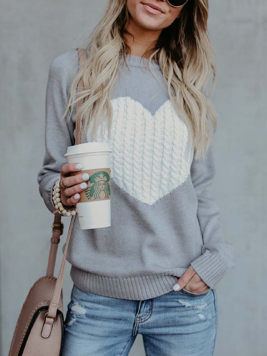 Bellevoga Love Shaped Sweater