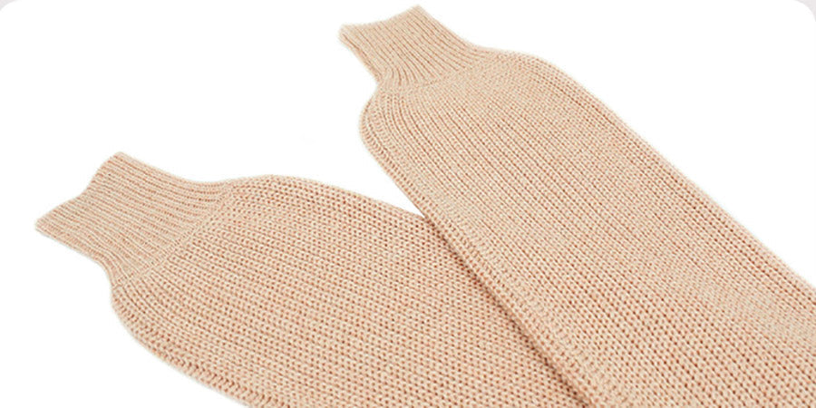 Bellevoga Solid Color Crossed Hanging Shoulder Knit Sweater