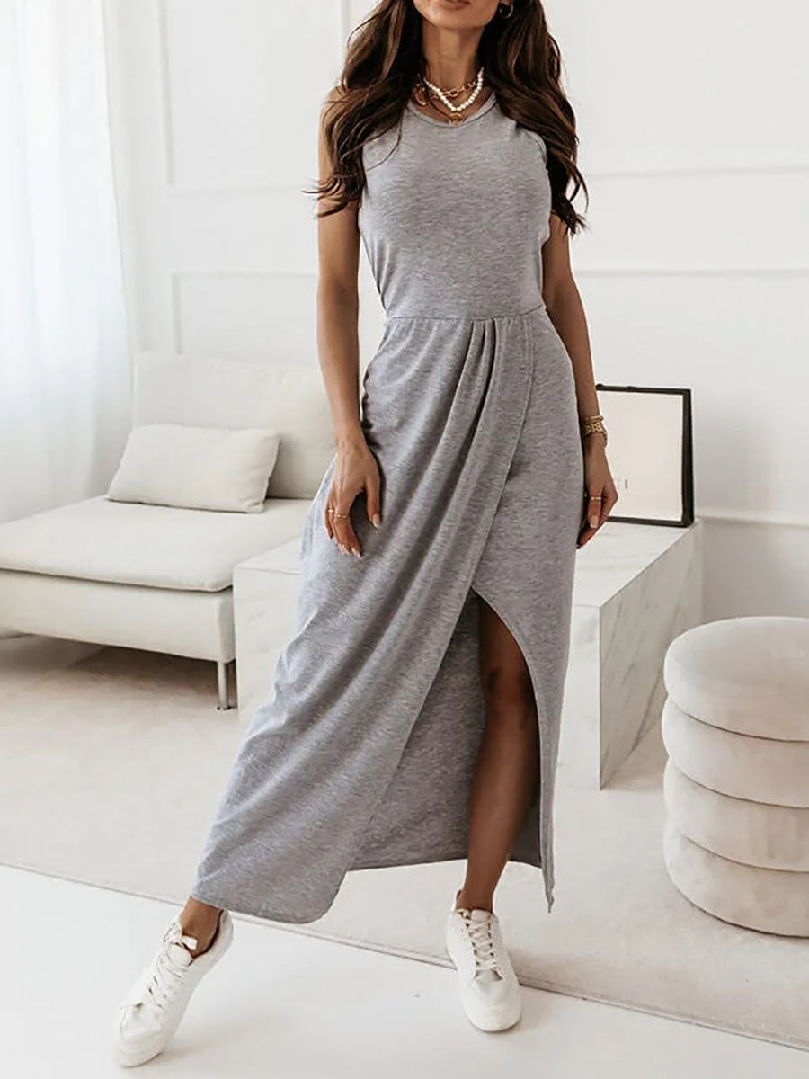 Bellevoga Casual Fashion Sleeveless Dress