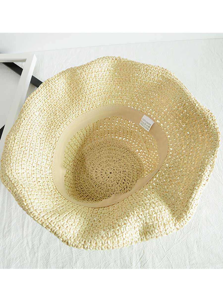 Bellevoga Vacation Cool Hat Seaside Khaki Beach Hat