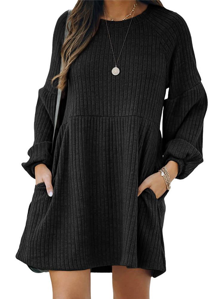 Bellevoga Knitted Long Sleeve Dress