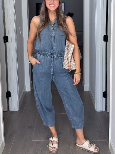 New Summer Denim Jumpsuit