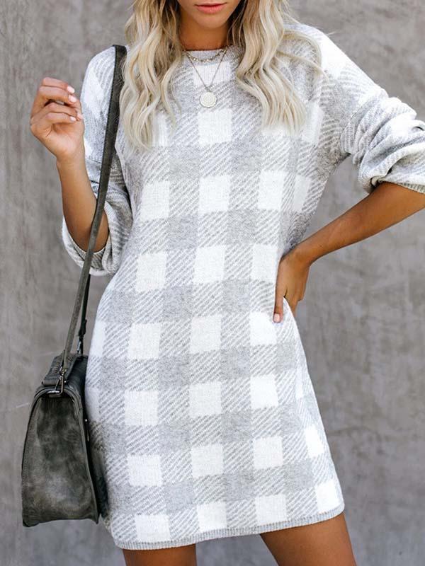 Bellevoga Plaid Dress