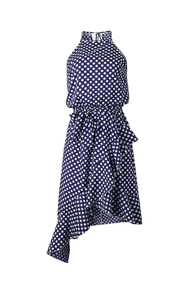 Bellevoga Irregular Polka Dot Dress