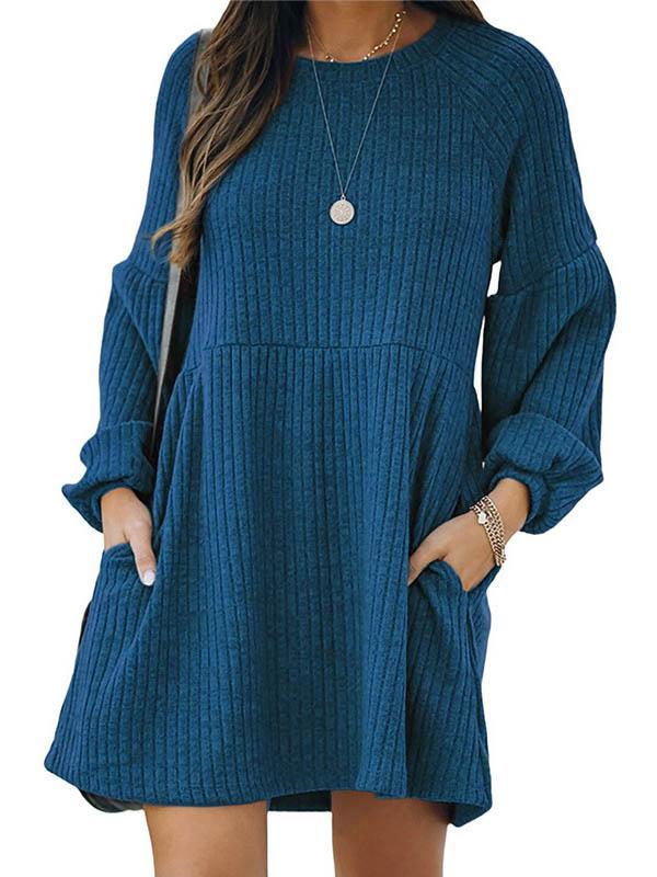 Bellevoga Knitted Long Sleeve Dress