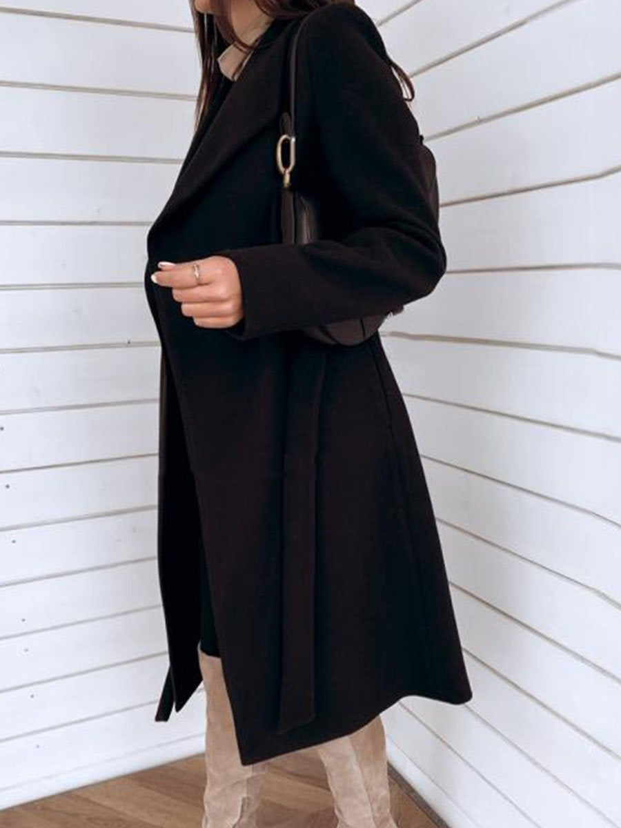 Bellevoga Belt Pocket Coat