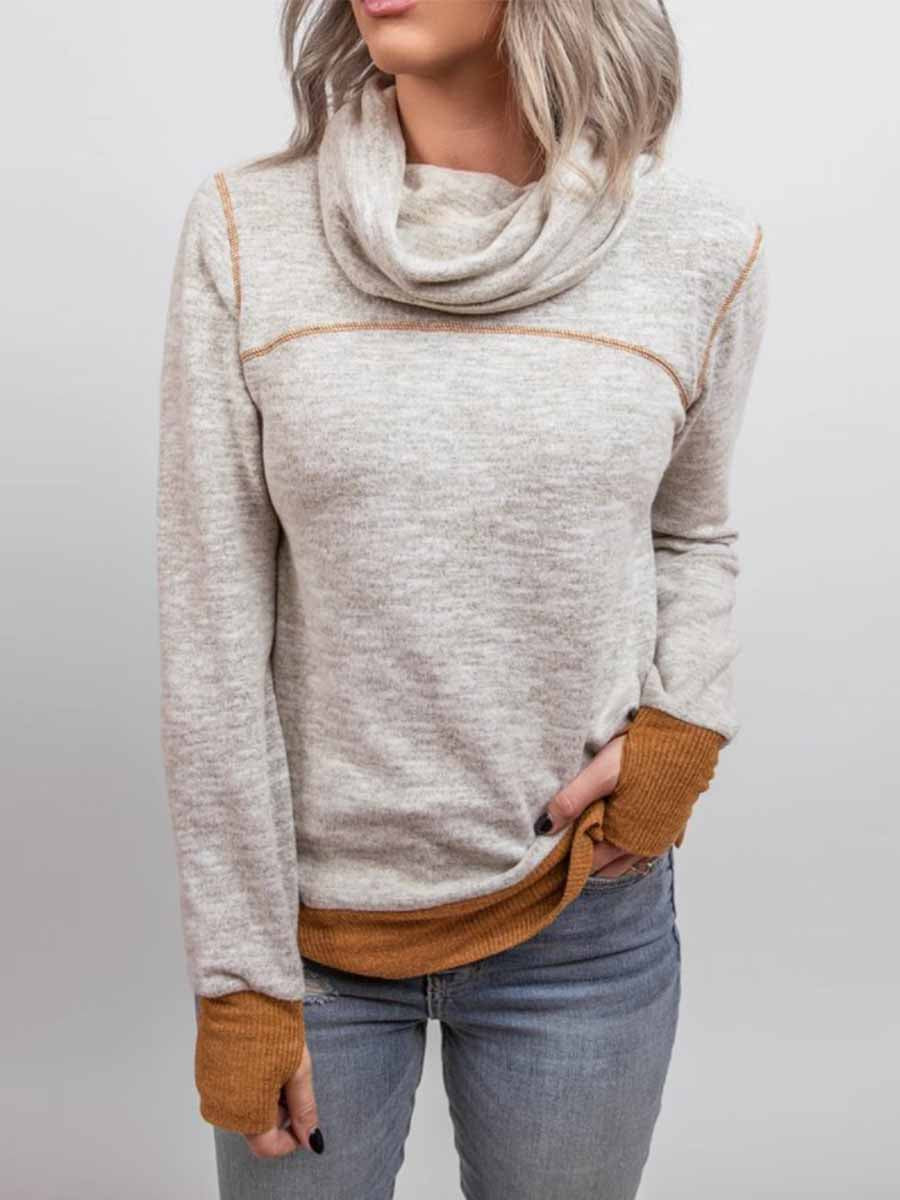 Bellevoga Piled Collar Sweatshirt