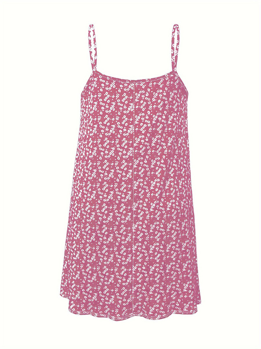 Women's Floral Print Sleeveless Dress