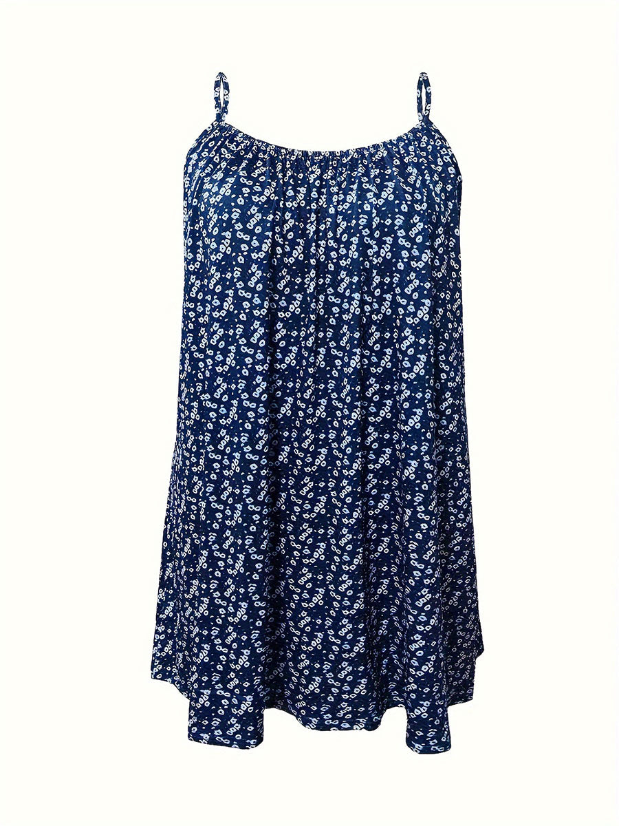 Women's Floral Print Sleeveless Dress