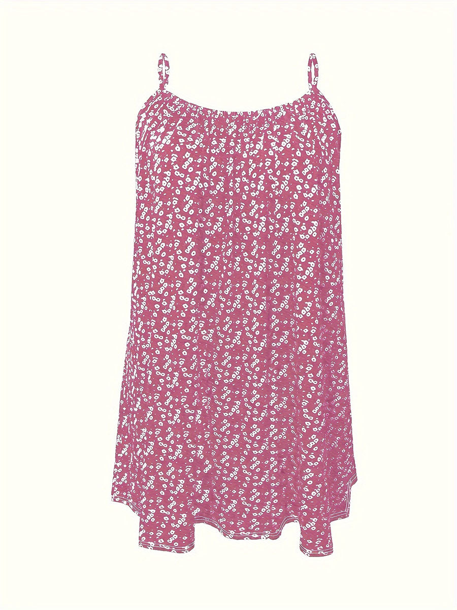 Women's Floral Print Sleeveless Dress