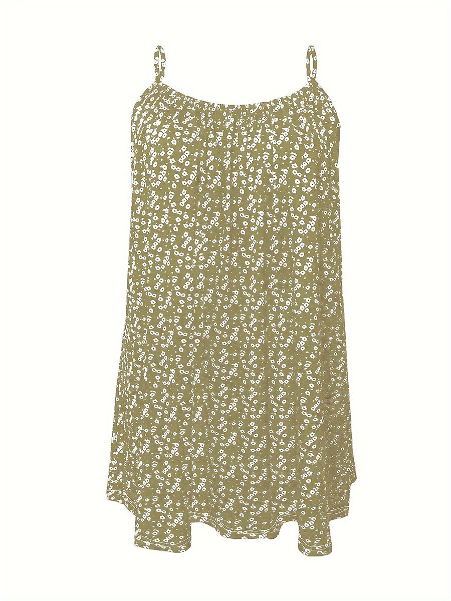 Women's Floral Print Sleeveless Dress