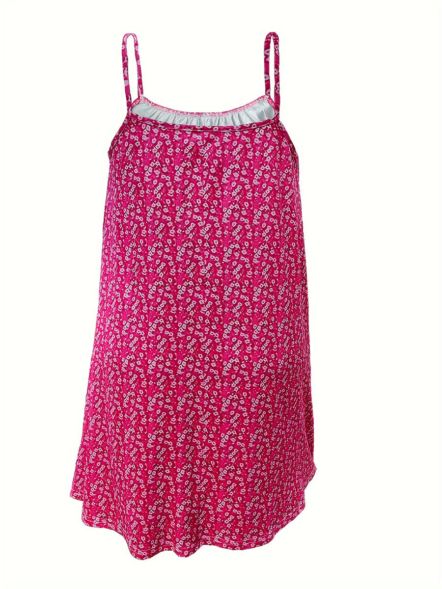 Women's Floral Print Sleeveless Dress