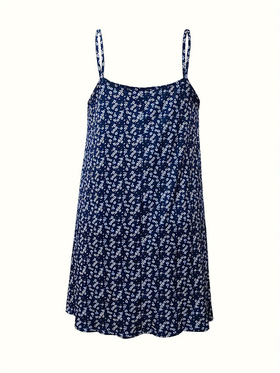 Women's Floral Print Sleeveless Dress