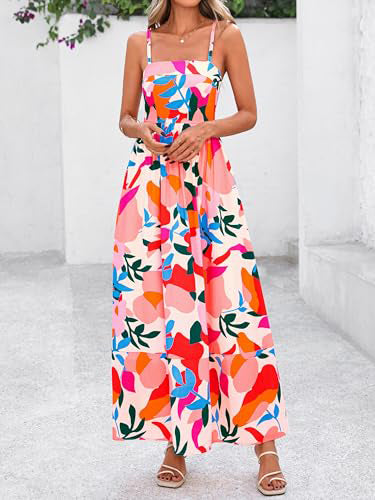 Bohemian A-Line Flowing Maxi Dress