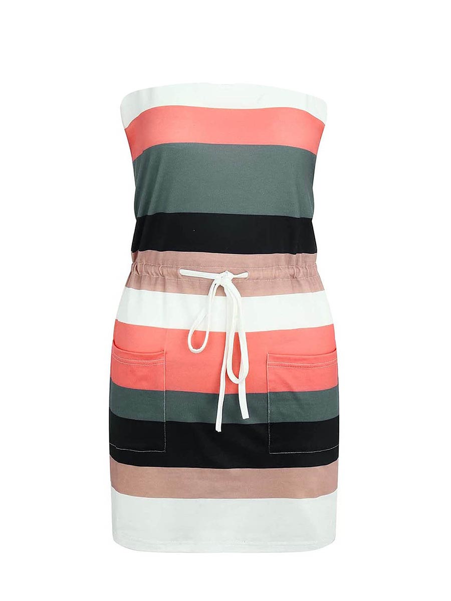 Bellevoga Sheath Striped Dress