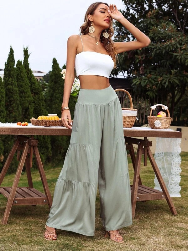 Bellevoga Casual High-Waisted Loose Pants(8 colors）