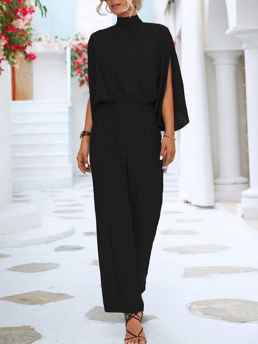 Bellevoga Spring/Summer Standing Collar Jumpsuit