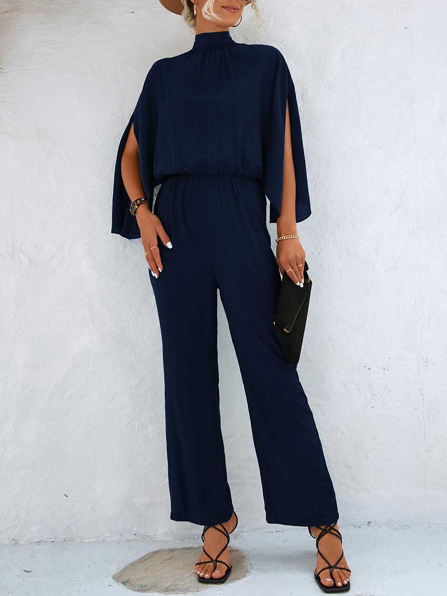 Bellevoga Spring/Summer Standing Collar Jumpsuit