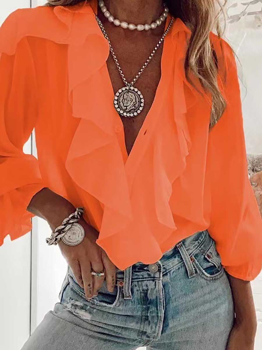 Stuncal Sexy Fashion V-Neck Shirt