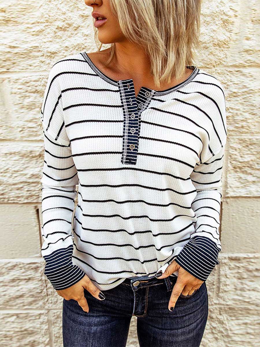 Bellevoga Bottom Shirt Round Neck Loose Tops