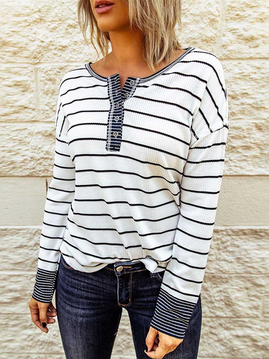 Bellevoga Bottom Shirt Round Neck Loose Tops