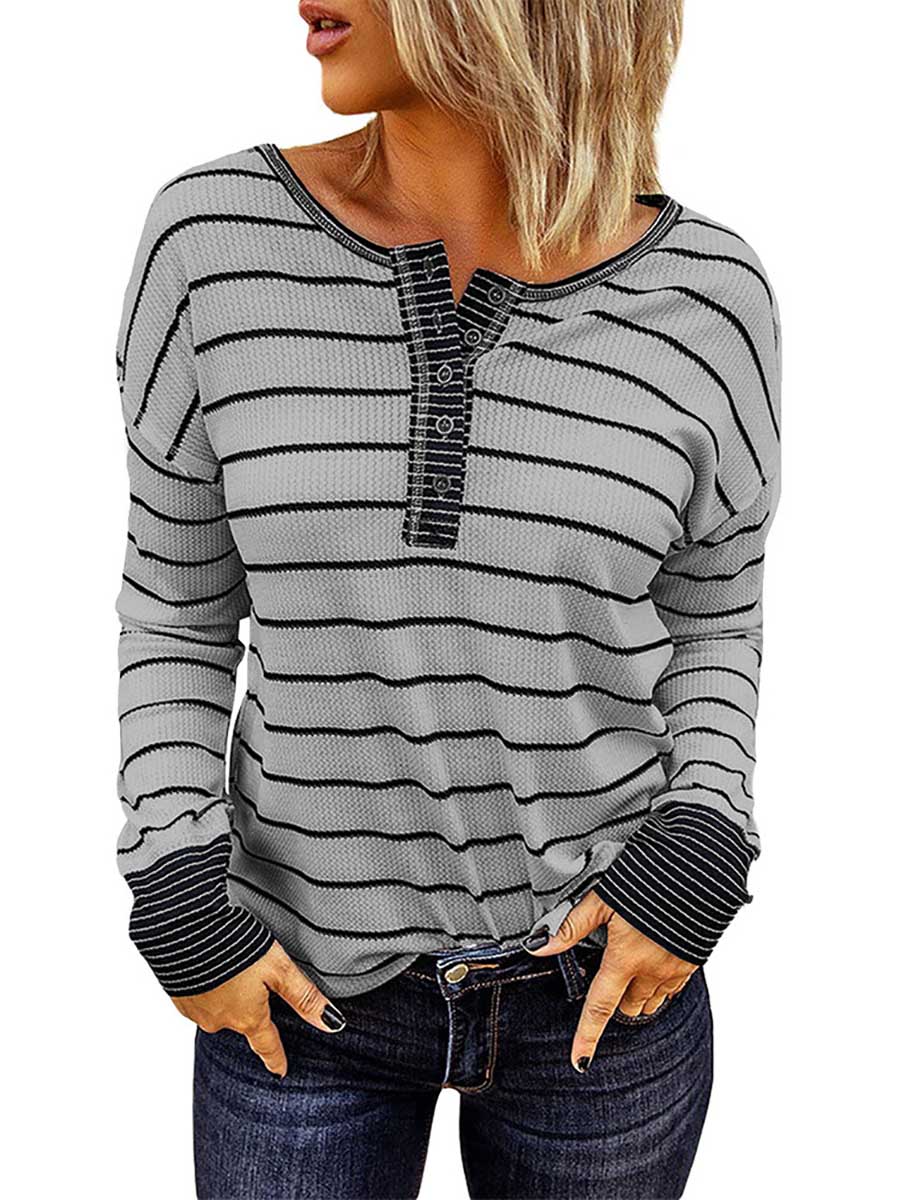 Bellevoga Bottom Shirt Round Neck Loose Tops